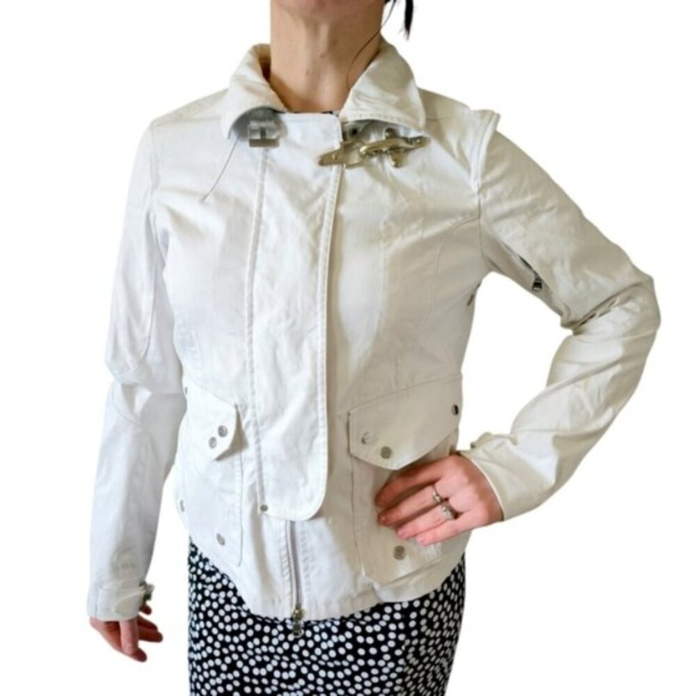 Ralph Lauren Black Label White Utility Luxury Rain Jacket S